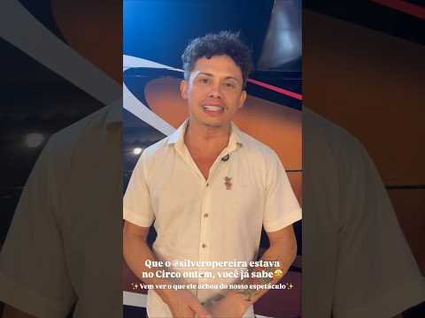 Silveiro Pereira falando sobre o espetáculo do Circo do Tiru