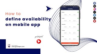 How To Define Availability On Mobile App? -GuardsPro Support Center Video screenshot 3