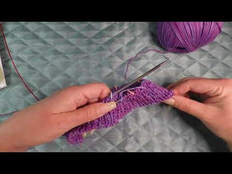Knitting with long nails