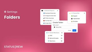 Folders In Statusbrew Organize The Sidebar For Quick Navigation