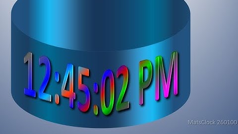 MatsClock 260100 - Free PowerPoint Digital Clock PPT Timer