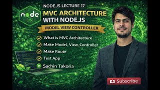 Node.js MVC Architecture Explained in Hindi | Lecture 17 | Model View Controller