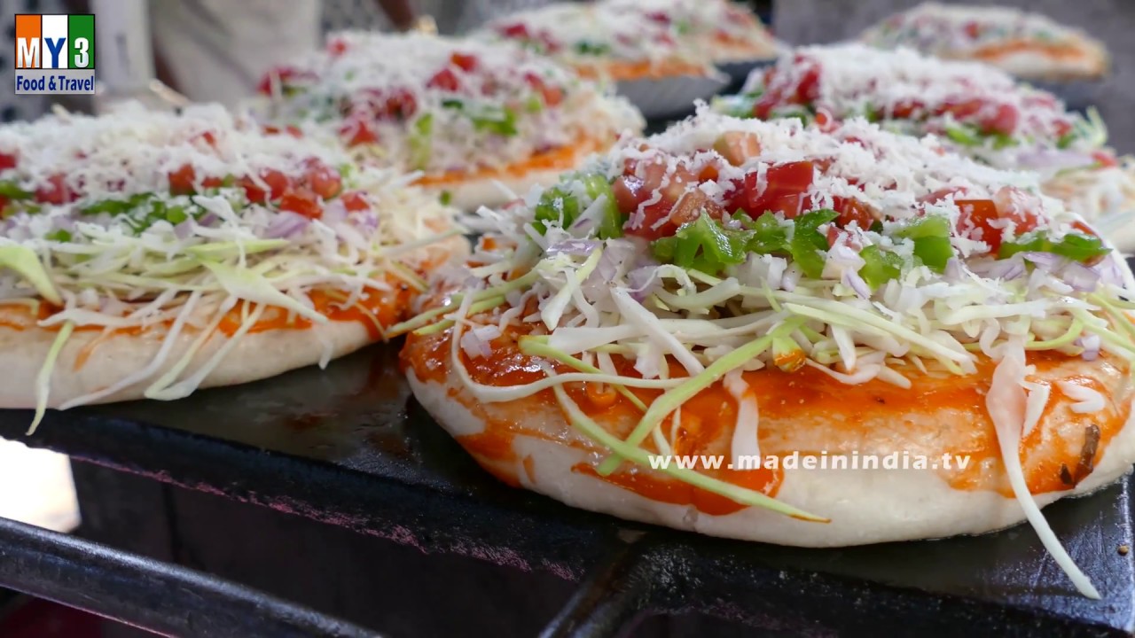 How to make Vegetable Pizza | Best Veggie Pizza Recipe street food | STREET FOOD