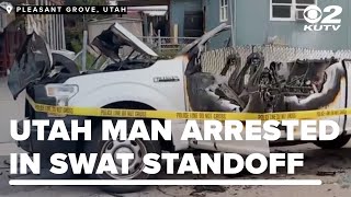 Vehicle arson suspect taken into custody after SWAT response at Utah home