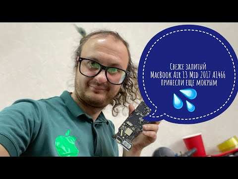 Нет звука после залития MacBook Air 13 Mid 2017 A1466