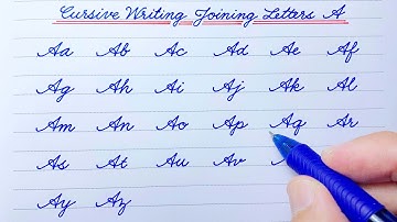 Cursive writing for beginners | Joining Letters | Capital letters A | Cursive handwriting practice