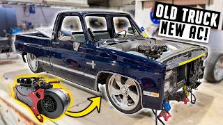 Custom C10 Squarebody Restomod AC Install! - Supercharged Chevy Project Ep. 3