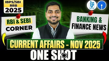 CURRENT AFFAIRS NOVEMBER 2025 | RBI CORNER,Banking & Finance News | SBI CLERK,IBPS CLERK,RRB PO 2025