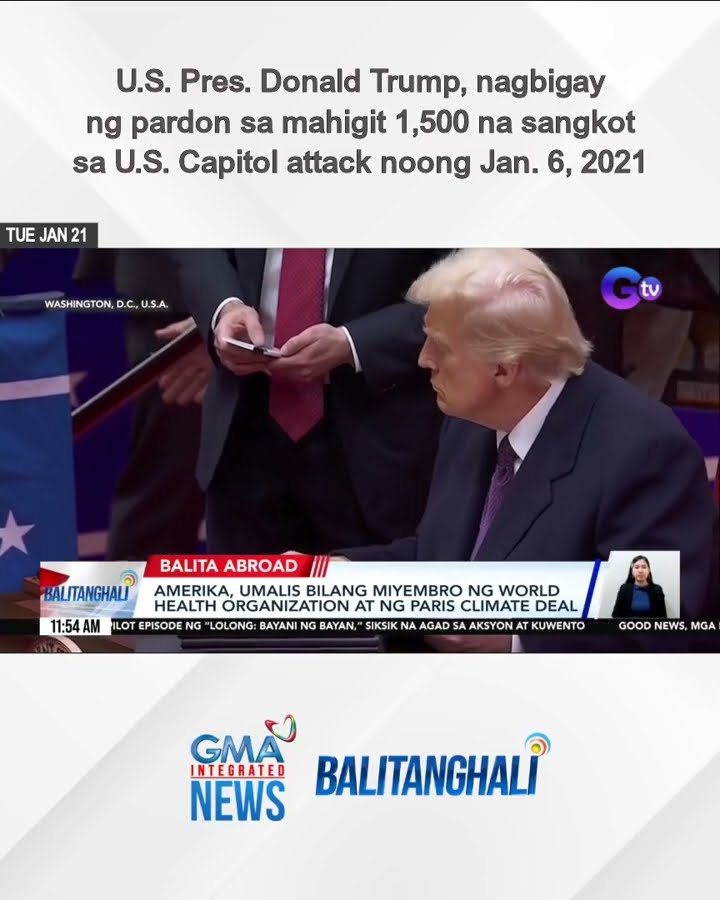 U.S. Pres. Donald Trump, nagbigay ng pardon sa mahigit 1,500 sangkot... | Balitanghali