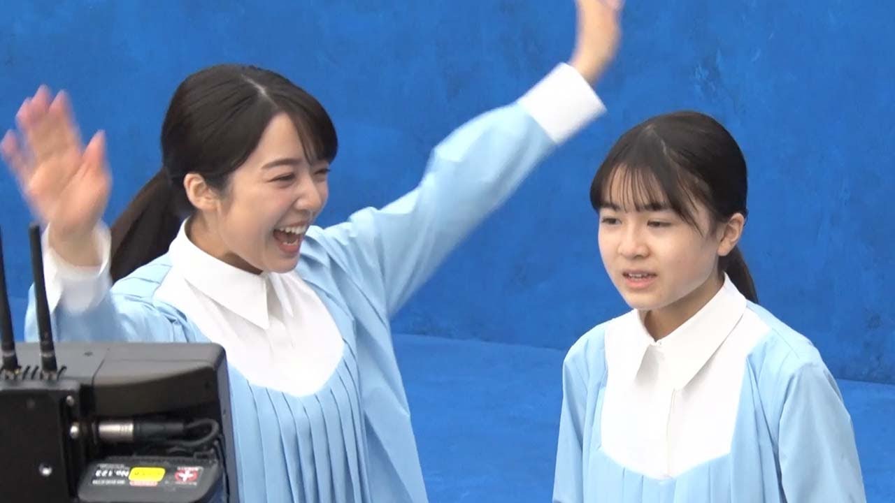 上白石萌音、撮影OKで無邪気に大喜び！13歳・新津ちせ とコミカルな動きを披露　KUMON新CM＆メイキング・インタビュー