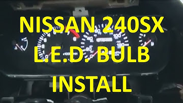 DIY How To Install LED bulbs 240sx S14 Gauges and A/C Controls