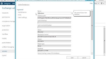 Rename Mailbox Database in Exchange Server 2013