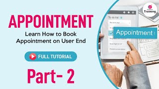 Learn How to Book Appointment on User End | Hindi