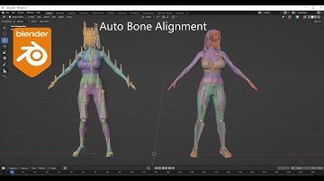 Rig Tools, Bone Auto Alignment (BsMax Blender Add-on)