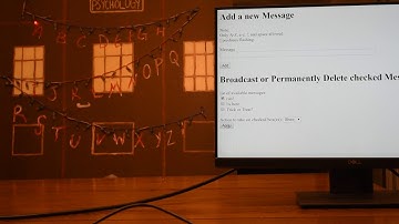 Stranger Things Lights Controlled With Web Page