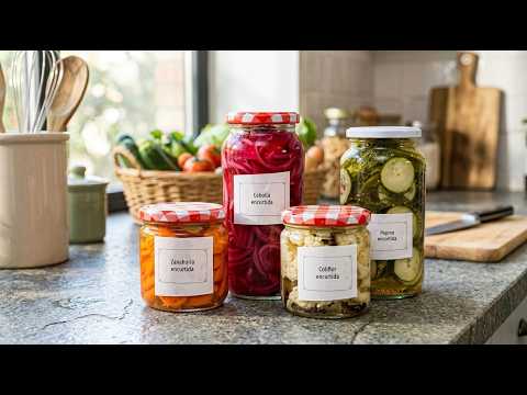 How to make HOMEMADE PICKLES (Pickled Cucumbers, Onions, Carrots, and Cauliflower)
