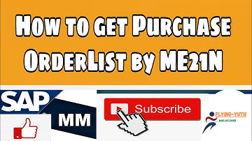 How to get Purchase order list by ME21N in Hindi !! #ME21N #sapbasic