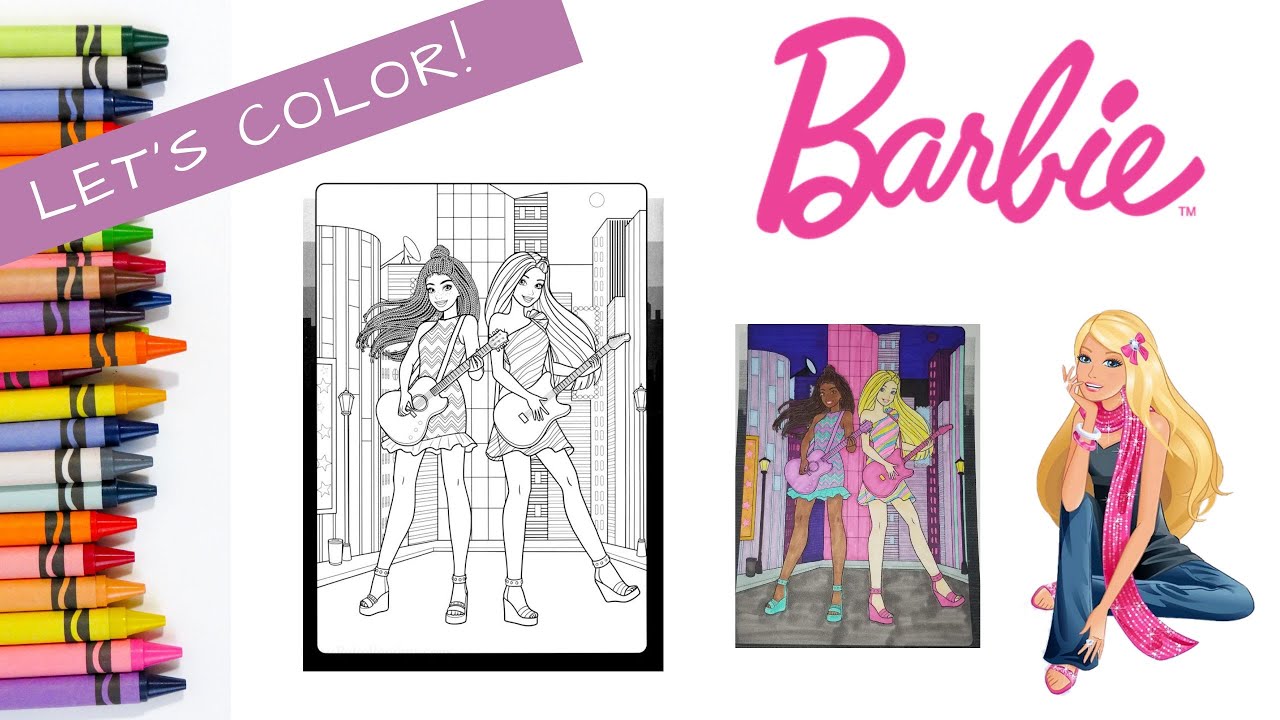 Coloring | Barbie | Big City Big Dreams | Malibu | Brooklyn - YouTube