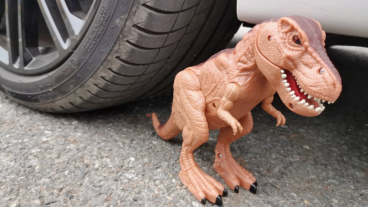 Crushing Crunchy & Soft Things by Car! EXPERIMENT CAR VS DINOSAUR