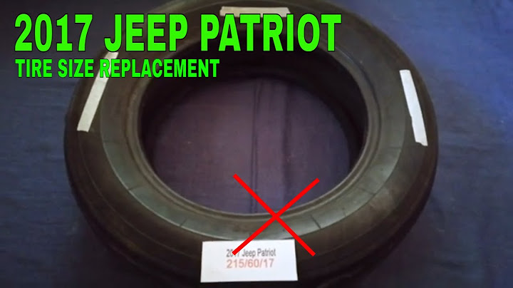 2007 jeep patriot tire size p215 60r17 limited