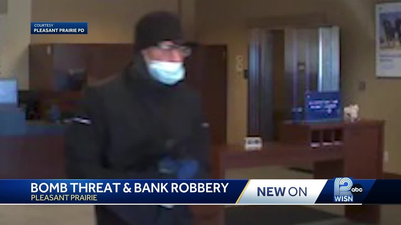 Pleasant Prairie police searching for bank robbery suspect - YouTube
