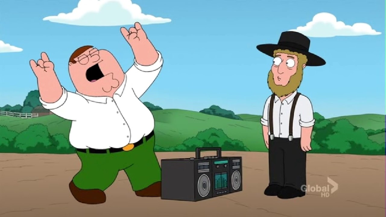 Peter Griffin Shows The Amish AC/DC - YouTube