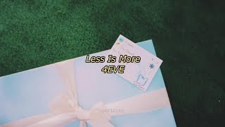 4eve - less is more english lyrics