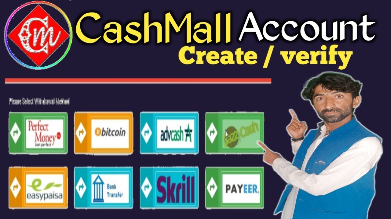 how to create Cashmaal Account 