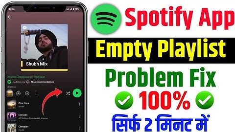 😥 Spotify Not Working | How To Fix Spotify Playlist Empty | This Playlist Is Empty Spotify Problem