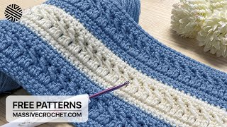 SUPER EASY & FAST Crochet Pattern for Beginners! ⚡️ 😍 ADORABLE Crochet Stitch for Blanket and Bag