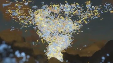 Crystal Hurricane , Cinema 4D, Realflow, Arnold Render, Adobe Premiere Pro, Forester.