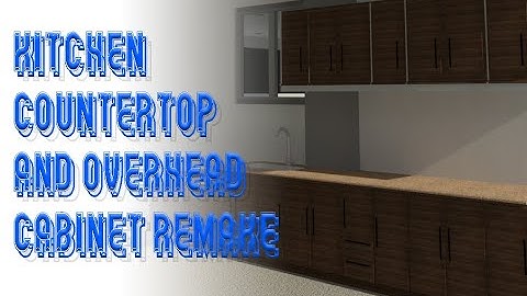 How to create a kitchen countertop & overhead cabinet from existing Revit family