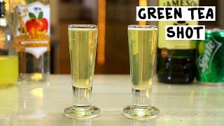 Green Tea Shot - Tipsy Bartender