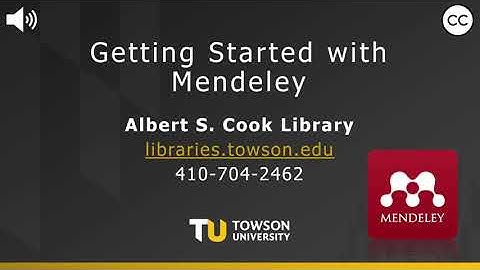 Getting Started with Mendeley