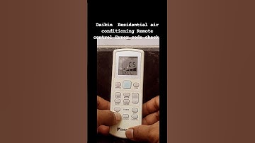 Daikin  Residential air conditioning Remote control Error code check #daikin #technology #shorts