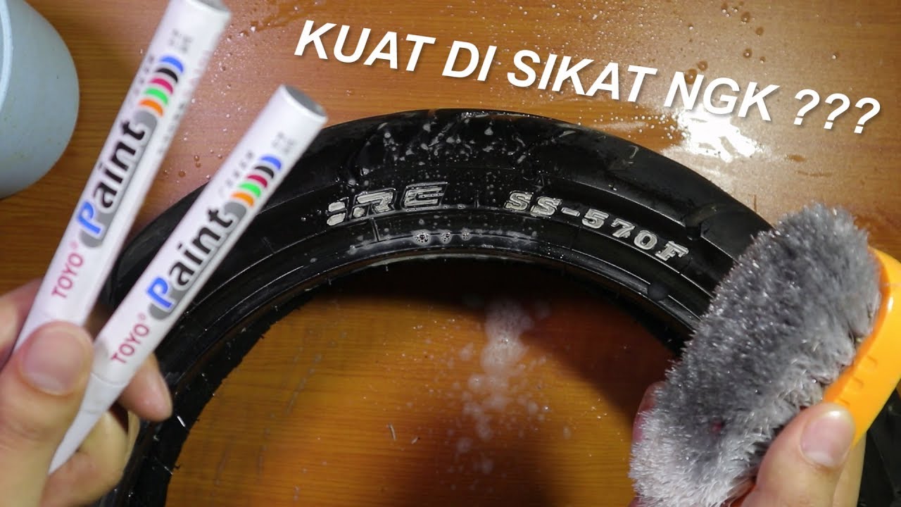 Spidol Ban Toyo Paint Indonesia | Test Sikat Dan Semer Ban