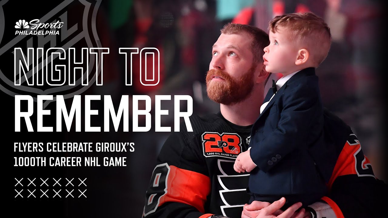 Giroux's emotional 'playoff atmosphere' 1000th game, will be a night to