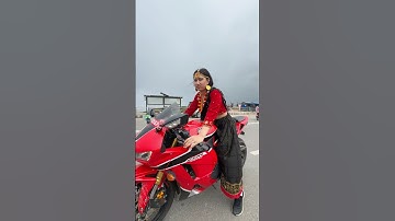 ALISHA RIDING CBR 600RR😍 #rajkumarthapamagar