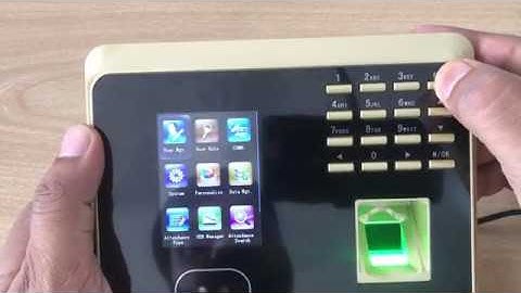 How to use zkteco face and fingerprint Uf100/MB360/W10 time attendance machine full tutorial,