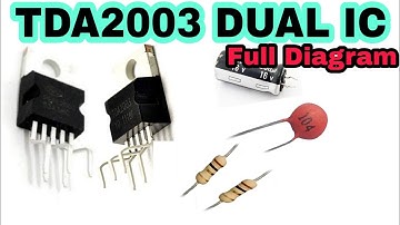 TDA 2003 double ic Amplifier diagram