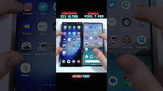 Samsung S23 ultra vs Google pixel 7 pro speed test #viralshorts #ytshorts