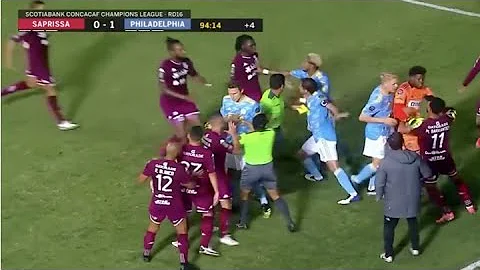 CONCACAF Soccer Brawl after Brutal Slide Tackle, a breakdown