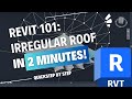 Learn to REVIT Irregular Roof in JUST 2 MINUTES!