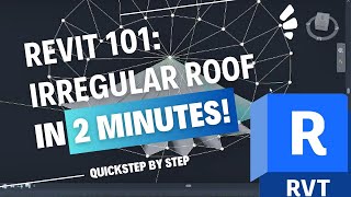 Learn to REVIT Irregular Roof in JUST 2 MINUTES!