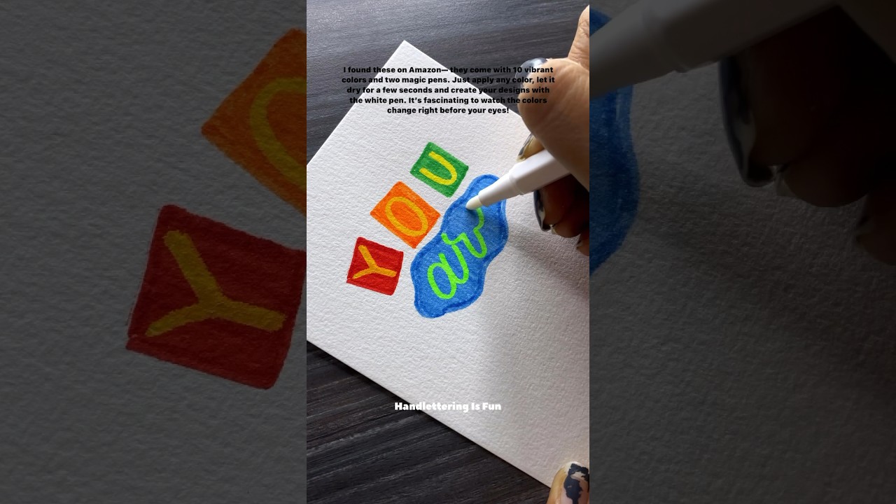 Пробую волшебные ручки, меняющие цвет! 