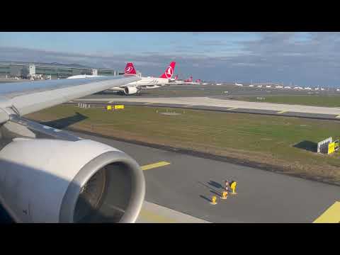 Turkish Airlines Airbus 330-300 Takeoff Istanbul New Airport (LTFM) TK1587