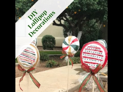 DIY Lollipop Decorations - Paper Plate Lollipops - YouTube