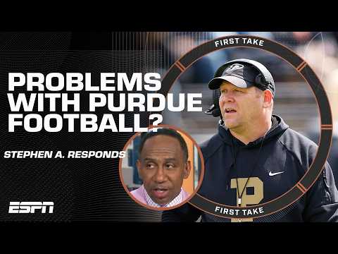 Stephen A.'s unhappy with Purdue's AD: 'He might be that ignorant' π³ | First Take