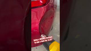 Using a WAGNER heat gun to pop a dent out $$$$