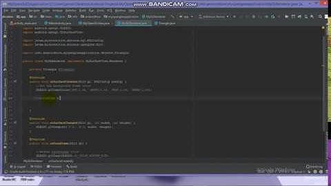 #5 OpenGL ES Android Tutorial -  Defining and Drawing a Triangle in OpenGL ES